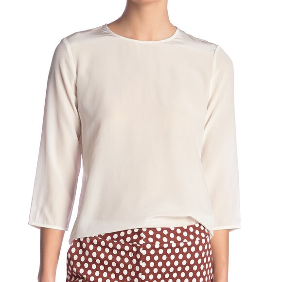 New w/Tags - sz 12 - Diane Von Furstenberg (DVF) 100% Silk Shell, Bracelet Sleev - Picture 1 of 8